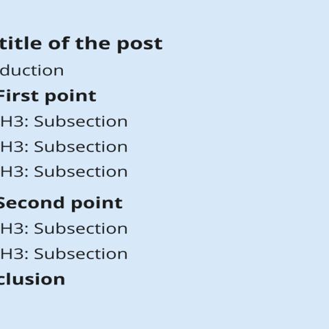 การจัดโครงสร้างเนื้อหาด้วย (Heading Tags, H1, H2, H3) ที่ถูกต้อง